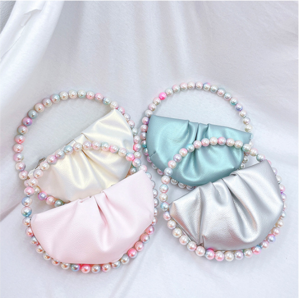 NEW Bead Circular Evening Bag For Women Bling Handbags Fashion Ladies Party Round Clutch bags and Wedding Purse