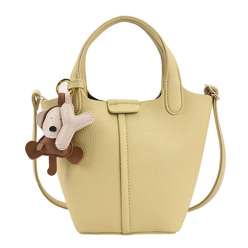 2026 spring basket women’s bag Korean style bucket bag all-match shoulder messenger tote bag