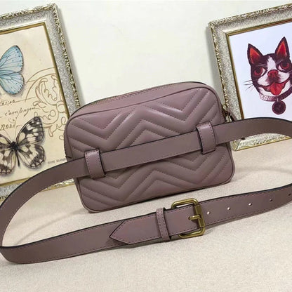 Genuine Leather High Quality Luxury Designer Bags Women Handbags Famous Brands Waist Bags
