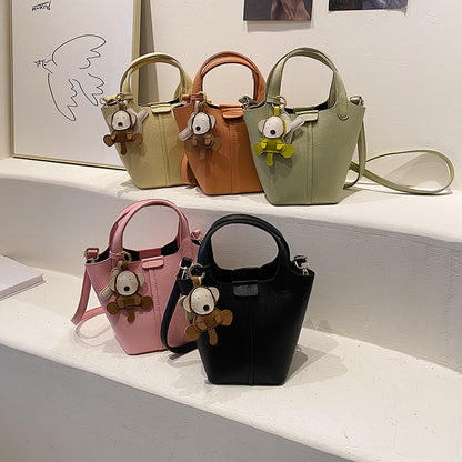 2026 spring basket women’s bag Korean style bucket bag all-match shoulder messenger tote bag