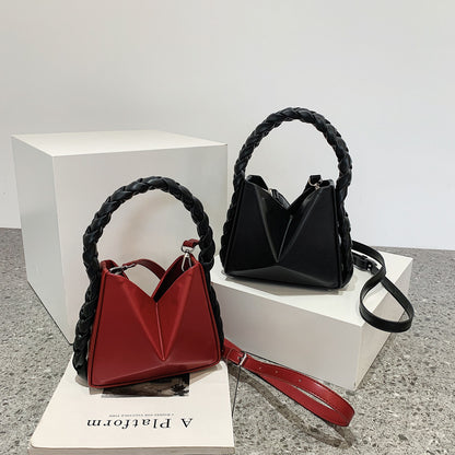 New Color Folds Designer Petal Bucket Handbags Women Clutch Purse Lady Famous Brand Weaving Handle Tote Bags Femme