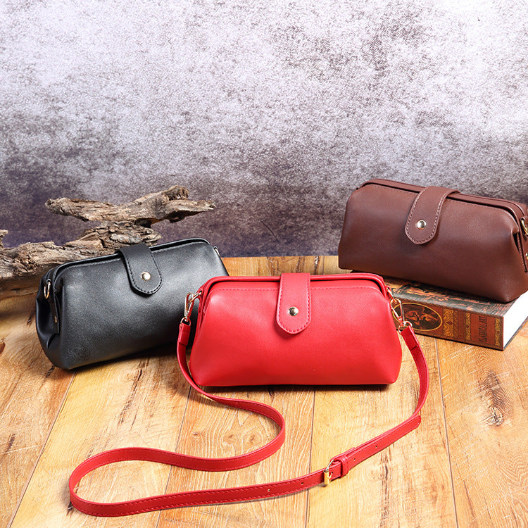 2026 Retro handmade soft bag casual mini shoulder bag messenger bag