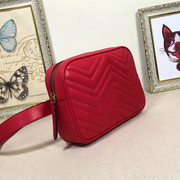 Cow Leather Luxury Designer Ladies Bags Women Handbags Famous Brands Belt Bags