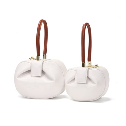 Bags Top Handle Handbags Ladies Luxury Genuine Leather Dumpling Bag For Women