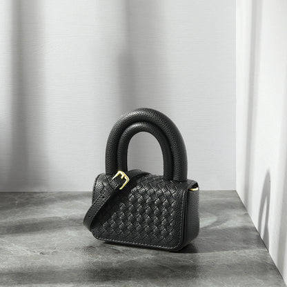 Niche Design Handwoven Bag Simple Small Bag Exquisite Handbag Lipstick Bag
