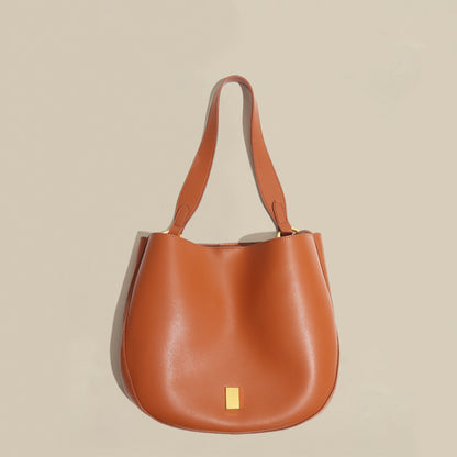 luxury changing shape leather ladies bucket bag 2 in 1 designer shoulder handbag set lady