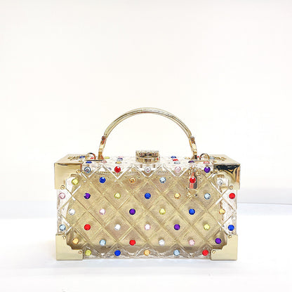 Crystal Clutch Beaded Rhinestone Purse Wedding Party Handbag Ladies Purses Women Bags and Clutches