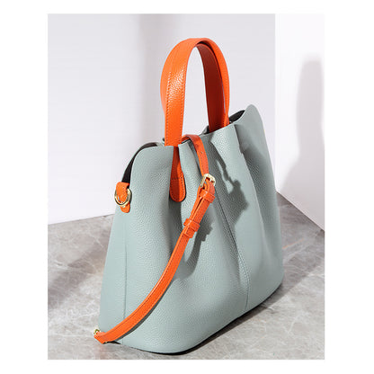 Leather Women’s Bag Commuting Handbag Large Capacity High Quality Tote Bag Fashion Simple Crossbody Bag