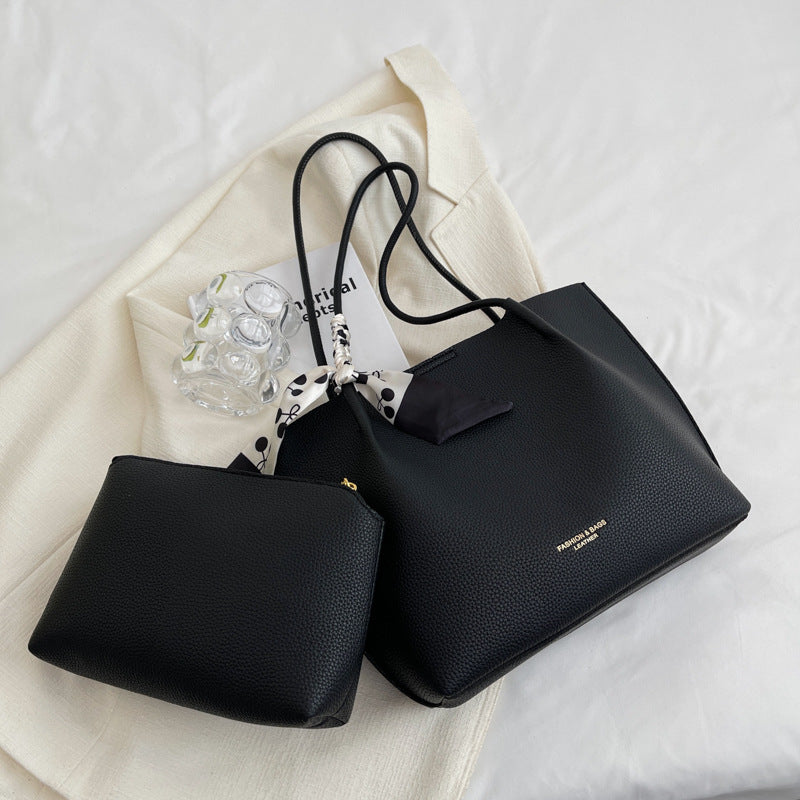 2026 Women’s Tote Bags with Printed Vegan Leather Lady Handbag Shoulder Tote Bag Sets