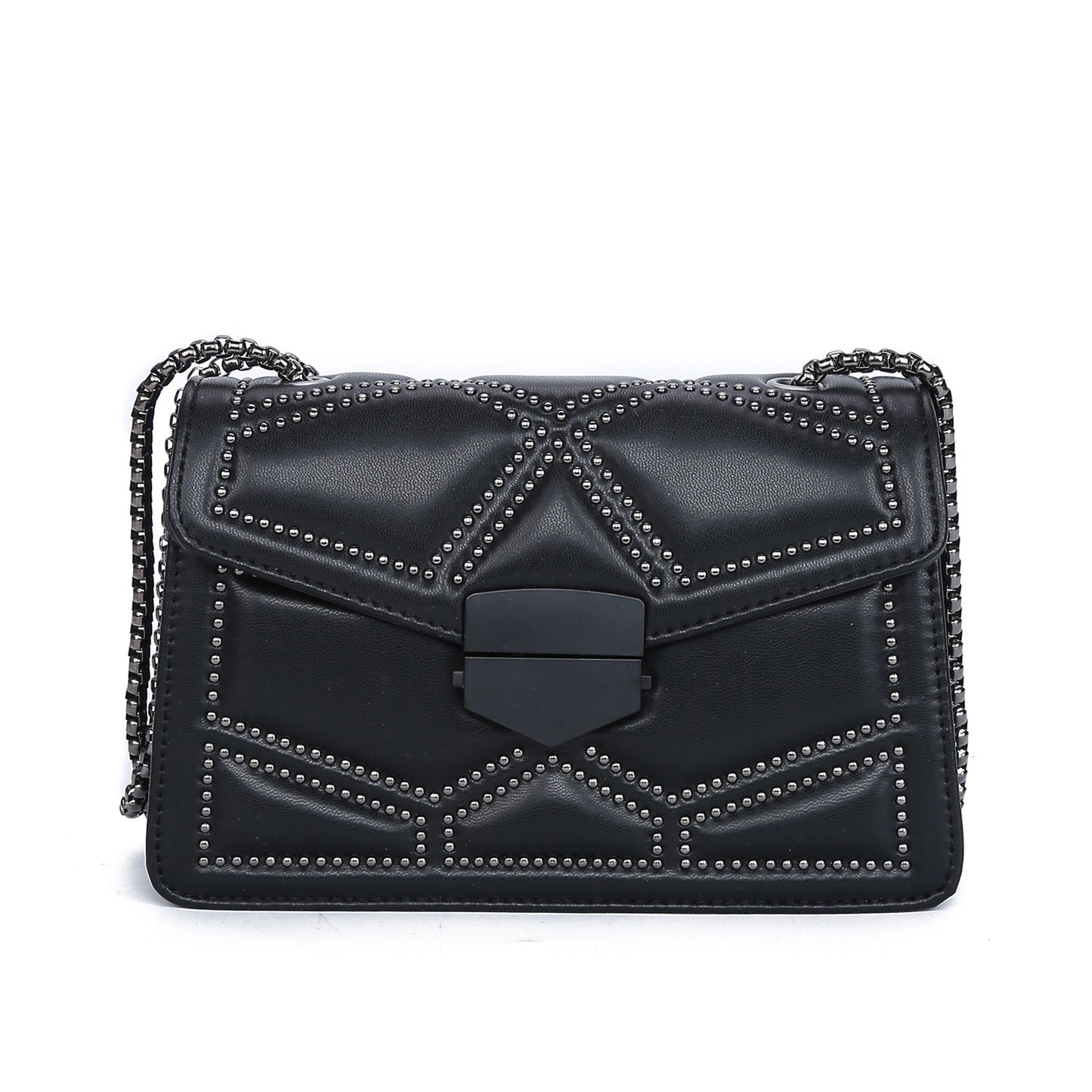 new black women’s bag 2026 new fashion Korean version chain shoulder Messenger PU small square bag