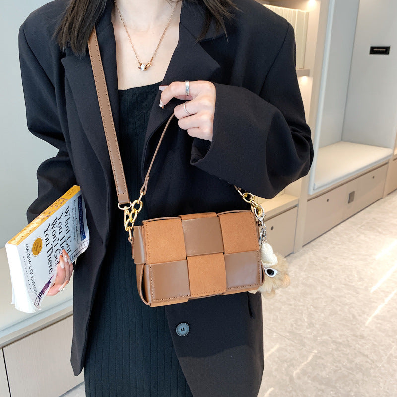 Women Designer  Hand Bag Trendy Woven Small Square Bag Crossbody Purse Hand Bag for Woman