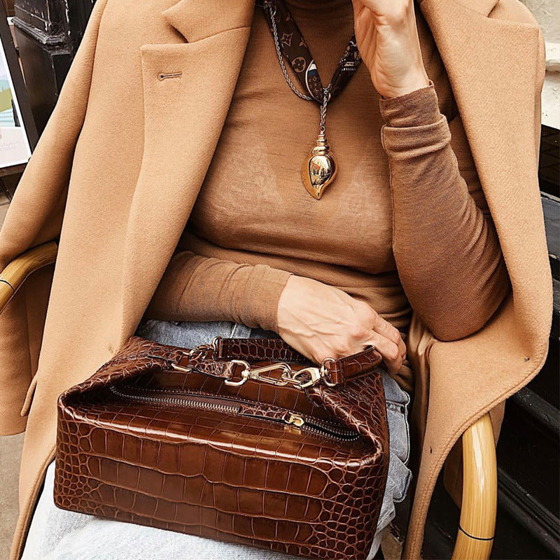 New Arrival Embossed Alligator Pattern High Quality Women Clutch Bags Small Rectangle Box Hand Bag ladies