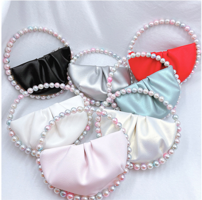 NEW Bead Circular Evening Bag For Women Bling Handbags Fashion Ladies Party Round Clutch bags and Wedding Purse