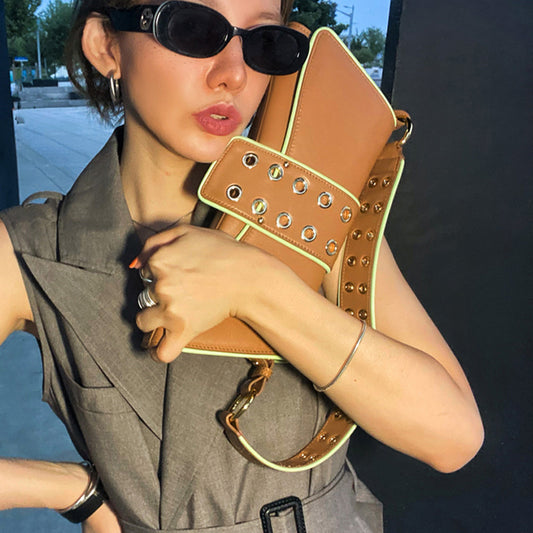 Trapezoid Dumpling Shoulder Bags 2026 Designer Hollow Strap Armpit Purses Ladies Underarm Luxury Silver Handbags for Women