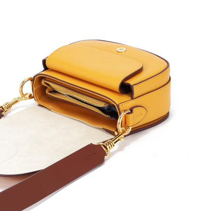 cowhide leather trendy handbags for women one shoulder saddle bags sac a main pour femm