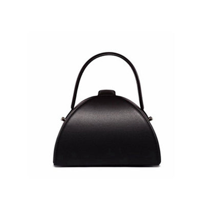 Bag women new trend box crossbody PU leather half round bag handbag shoulder trendy bag for ladies