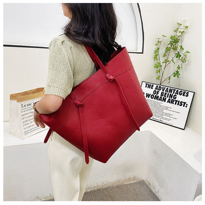 Korean style 2026 new casual simple handbag tote bag large capacity fashion shoulder bag for women