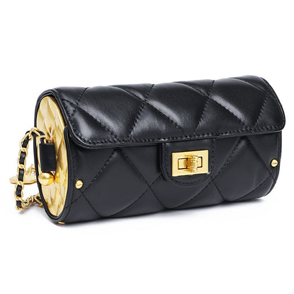 Korean version of the diamond chain bag fashion retro sheepskin messenger bag shoulder cylinder