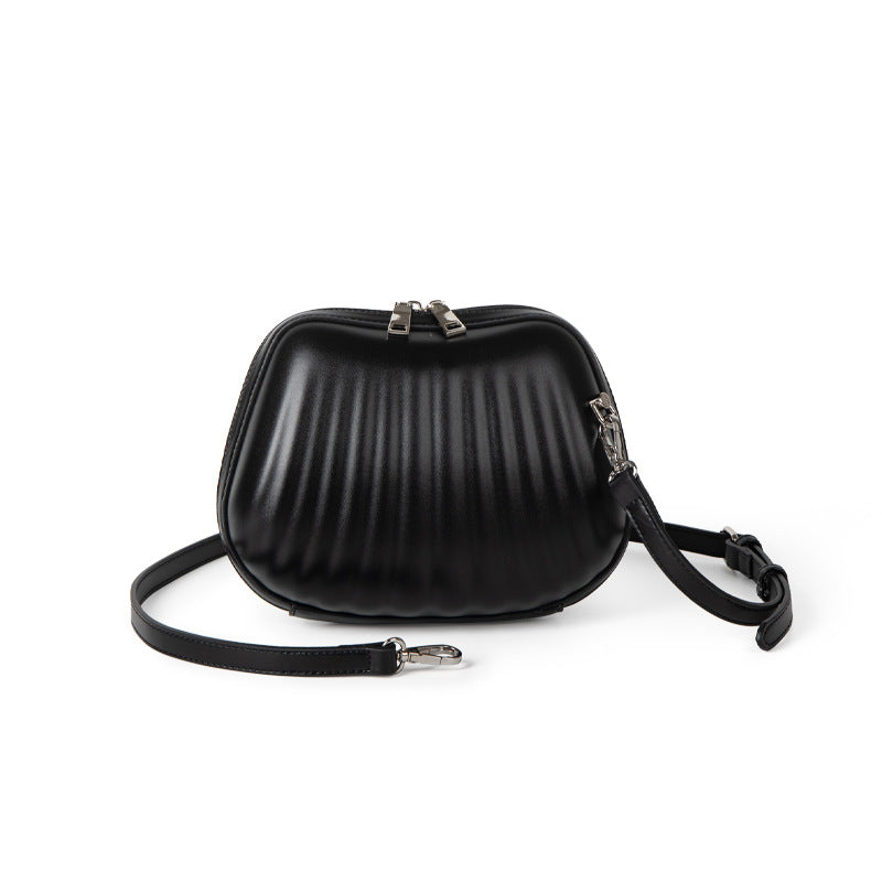 2026 popular bag woman Korean style cross-body bag shell shape cute small bag