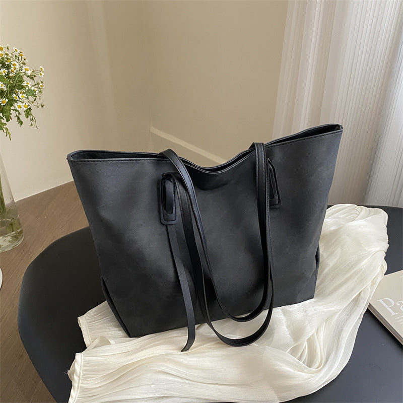 Women’s Canvas Tote Bag Retro PU Blocking Large Capacity Shoulder Date Shopping Bags Work Travel Hobo Bag