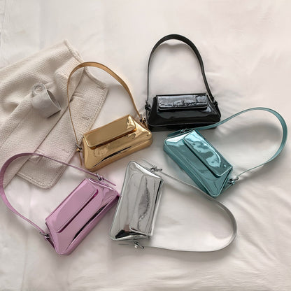 2026 Designer Bag Women Shoulder Bag Bright PU Leather Fashion Underarm Women’s Hand Bag