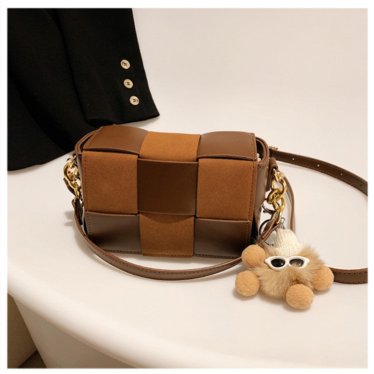 Women Designer  Hand Bag Trendy Woven Small Square Bag Crossbody Purse Hand Bag for Woman