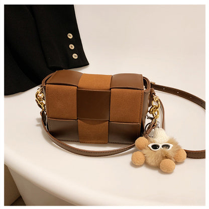 Women Designer  Hand Bag Trendy Woven Small Square Bag Crossbody Purse Hand Bag for Woman