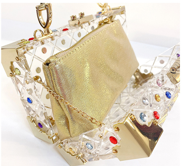 Crystal Clutch Beaded Rhinestone Purse Wedding Party Handbag Ladies Purses Women Bags and Clutches