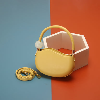 New pea bag 2026 niche design handbag trend personality candy color one-shoulder diagonal women’s bag