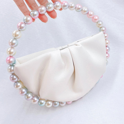 NEW Bead Circular Evening Bag For Women Bling Handbags Fashion Ladies Party Round Clutch bags and Wedding Purse