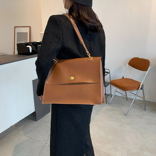 Women’s bag simple fashion bag women’s new fashion high-capacity shoulder bag ins handbag