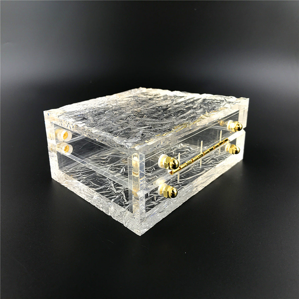 Dongguan Personalized Cracked Ice Pattern Transparent Clear Acrylic Handbag