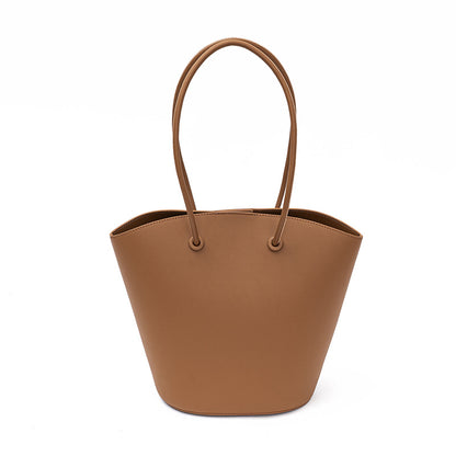 New Bag High capacity genuine leather  tote bag fashion casual shoulder 2 pieces