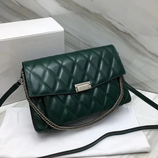 Luxury Women Handbag Genuine Sheep Leather Ladies Bags Famous Brands