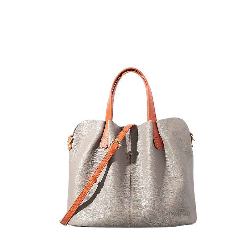 Leather Women’s Bag Commuting Handbag Large Capacity High Quality Tote Bag Fashion Simple Crossbody Bag