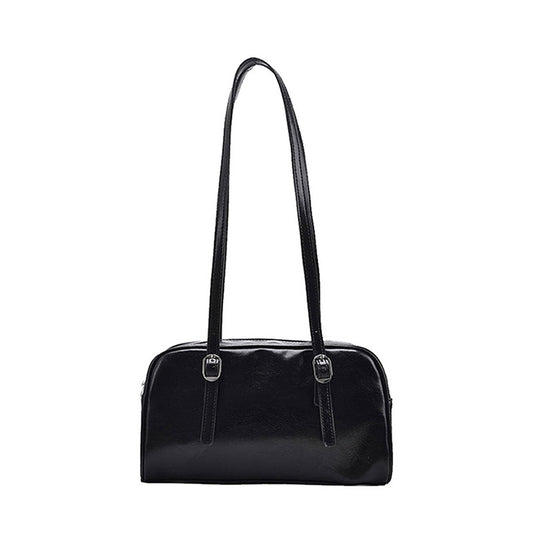 2026 Boston Bag Women Shoulder Bag Oil Wax Leather Fashion Underarm Women’s Hand Bag
