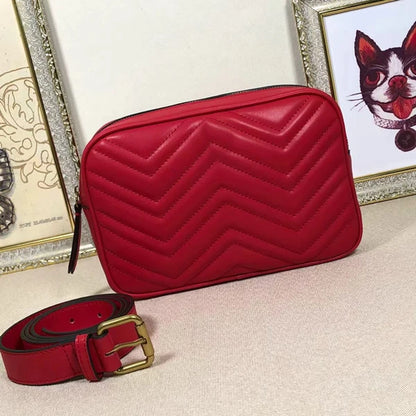 Cow Leather Luxury Designer Ladies Bags Women Handbags Famous Brands Belt Bags