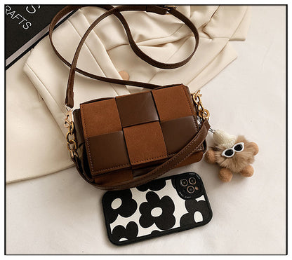 Women Designer  Hand Bag Trendy Woven Small Square Bag Crossbody Purse Hand Bag for Woman