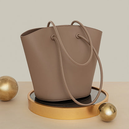 New Bag High capacity genuine leather  tote bag fashion casual shoulder 2 pieces