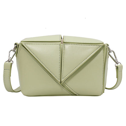 Solid Color Girl PU 2 Pieces Handbag Set Crossbody Small Tote Bags Women’s Shoulder Bag Purses