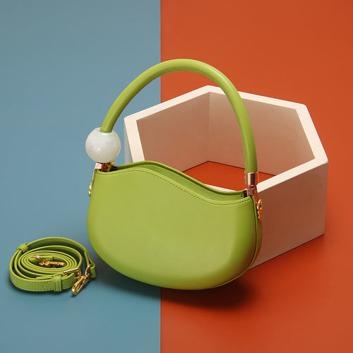 New pea bag 2026 niche design handbag trend personality candy color one-shoulder diagonal women’s bag