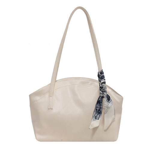 2026 new Korean simple large-capacity tote bag silk scarf hanging decoration bag high-grade texture shoulder tote bag for ladies