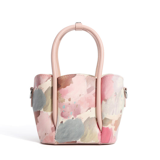 New Trendy Floral Printing Bag All-match Women Hand Bag Sets High Quality Soft PU Leather Ladies Crossbody Bag