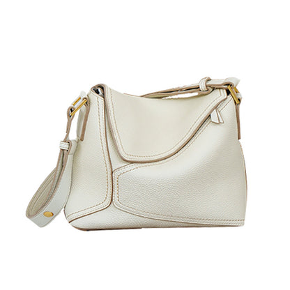 Women’s bag full grain cowhide leather shoulder tote bag armpit bag fashion simple style for ladies