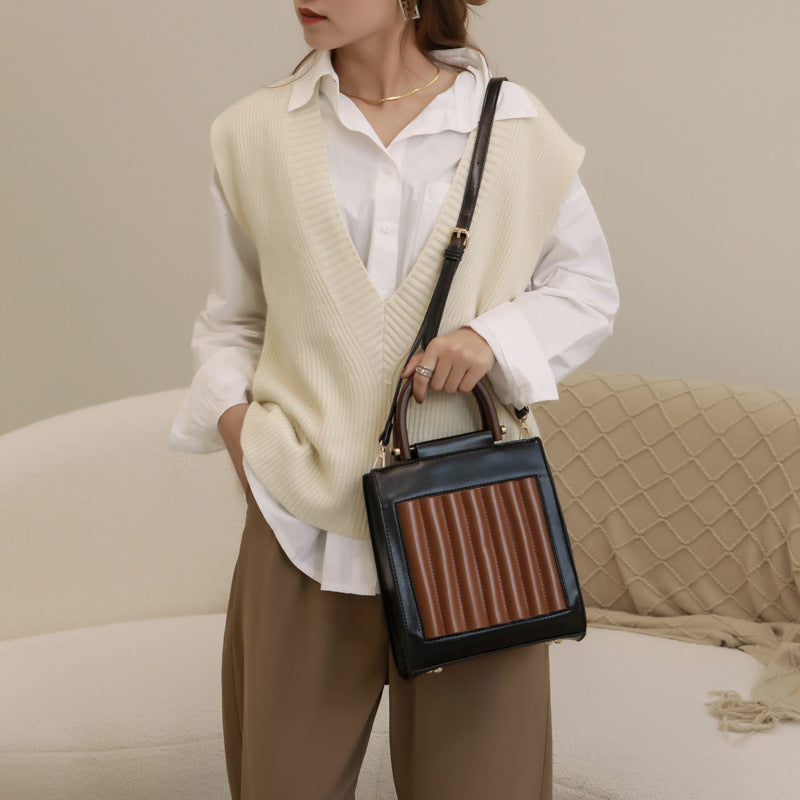 PU leather bucket bag for women sac bolso bandolera