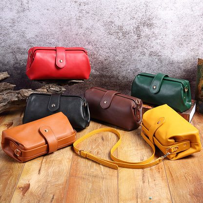 2026 Retro handmade soft bag casual mini shoulder bag messenger bag