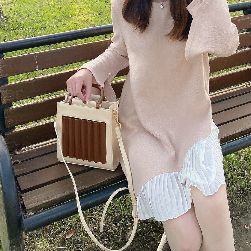 PU leather bucket bag for women sac bolso bandolera