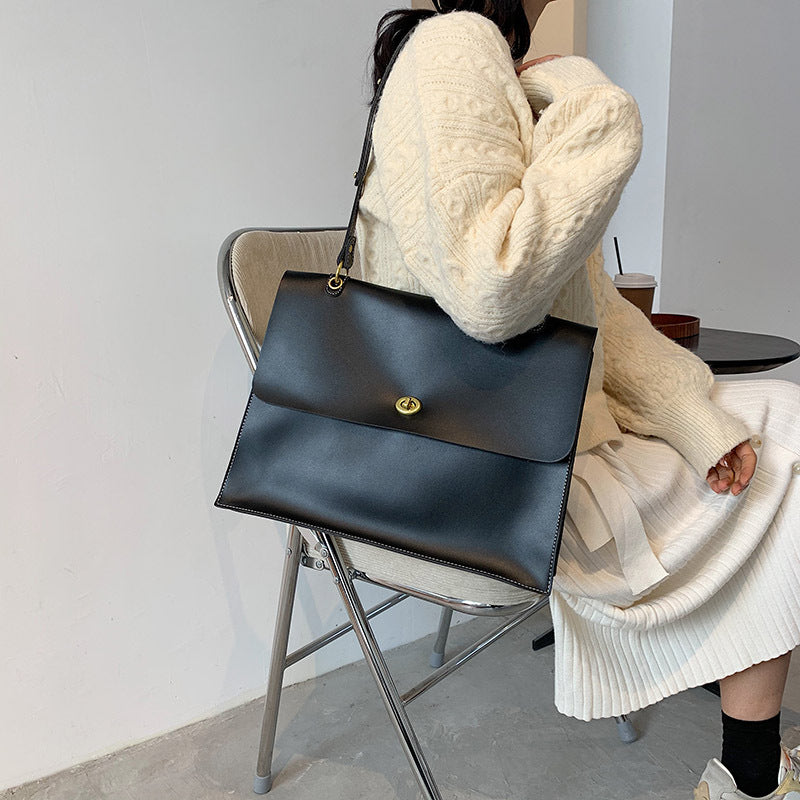 Women’s bag simple fashion bag women’s new fashion high-capacity shoulder bag ins handbag