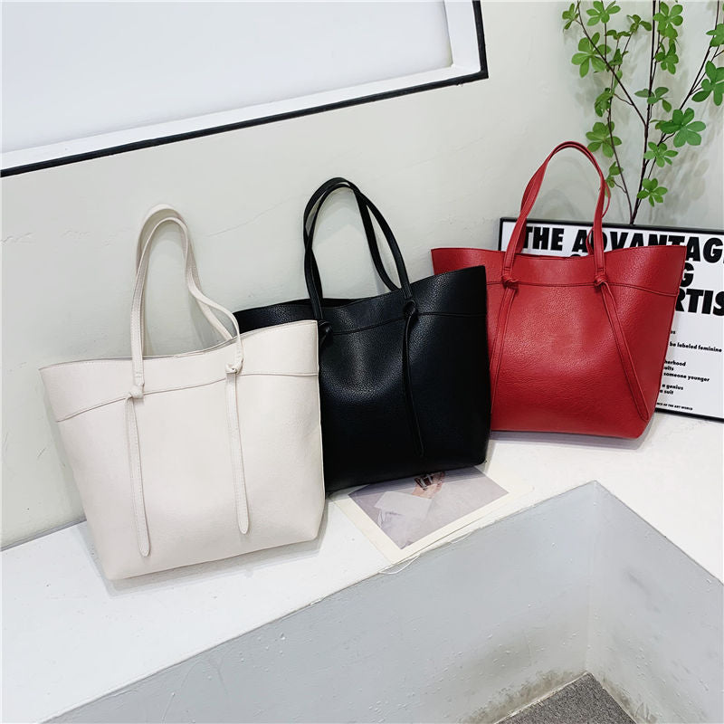Korean style 2026 new casual simple handbag tote bag large capacity fashion shoulder bag for women
