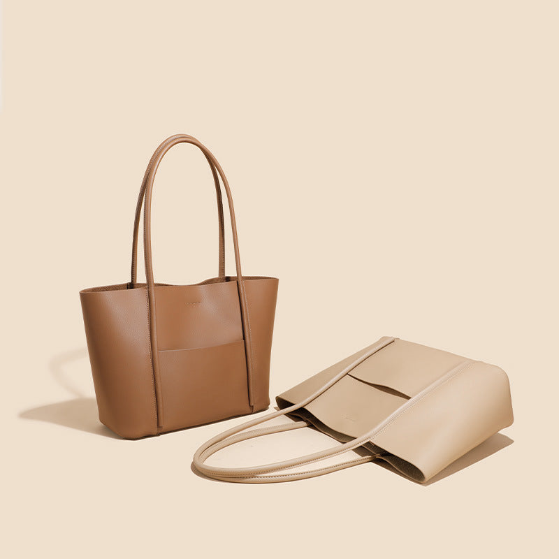Cow Leather tote bag high-capacity design Handbag trend all-in-one genuine leather shoulder bag handmade bag is